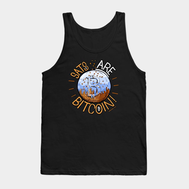 Sats ARE Bitcoin Tank Top by Satoshi Symbol